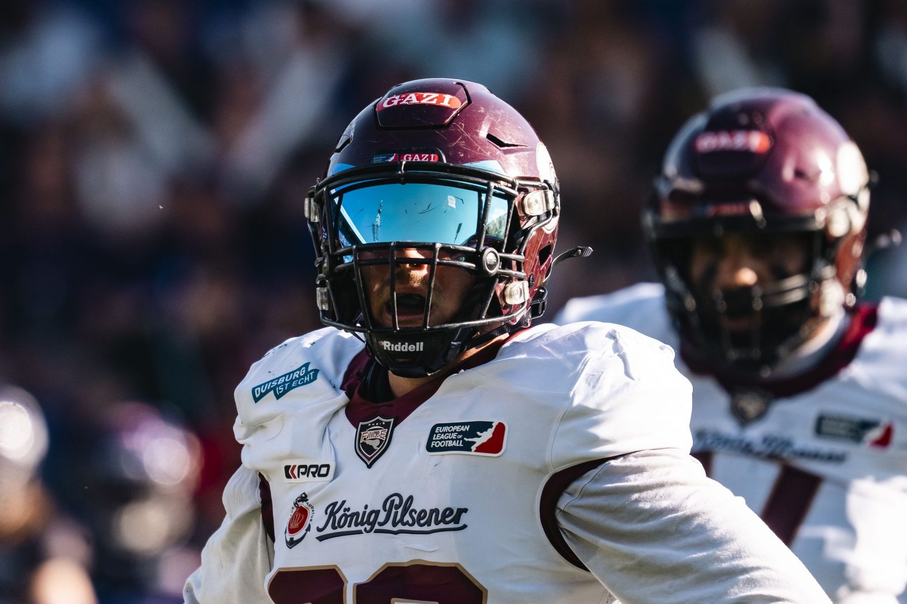 Linebacker Lino Schröter geht in seine dritte Saison mit Rhein Fire